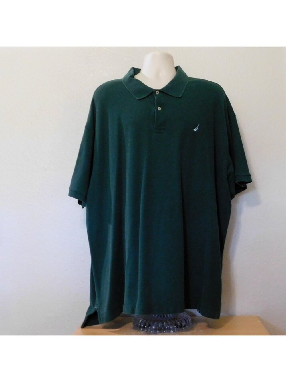 Nautica True Deck Polo Shirt Mens 3X Dark Green Short Sleeve 100% Cotton